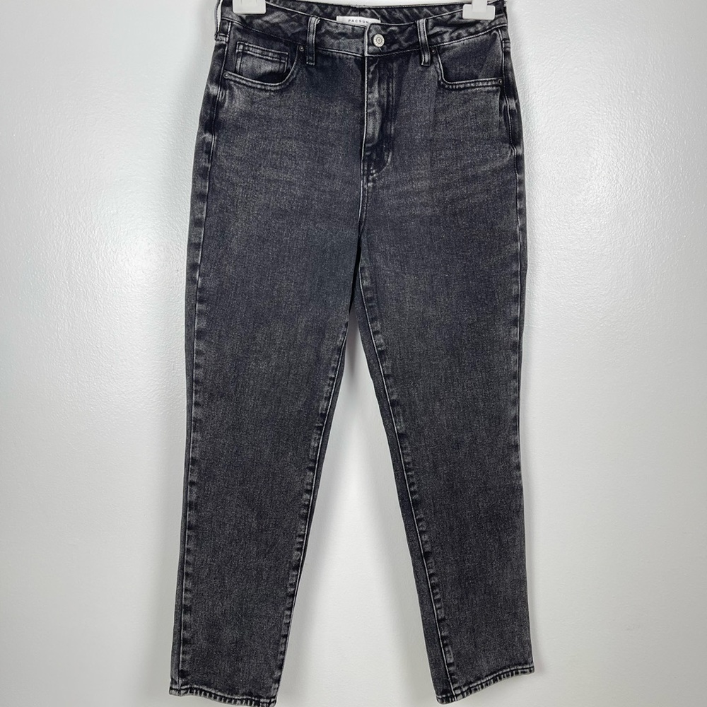 PACSUN Black Acid Wash Mom jean Hi-Rise Ankle Denim Women Size 28